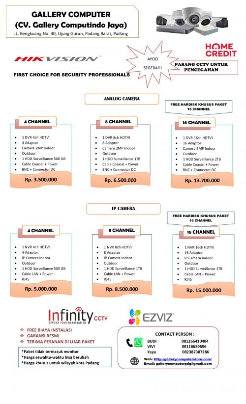 Info paket CCTV terbaru